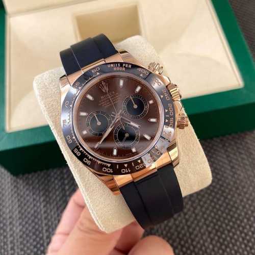 Superior quality at a glance! Rolex Daytona, brown dial. This model features a