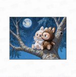 Akino Zimomo-Midsummer Night limited edition print framed 34cm*49cm 49cm*69cm oi