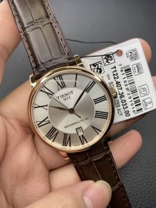 Tissot Carson T122 mechanical men's watch, 40mm case diameter, exudes urban eleg