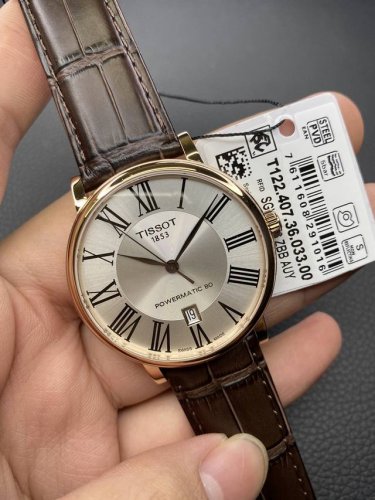 Tissot Carson T122 mechanical men's watch, 40mm case diameter, exudes urban eleg