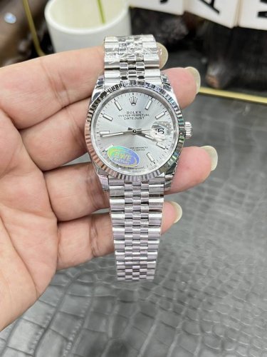 ewe Rolex Datejust Series 36Mm Silver Gray Face Fully Automatic Mechanical 72