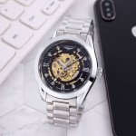 Stainless steel strap with butterfly buckle white: , gold and black at the same
