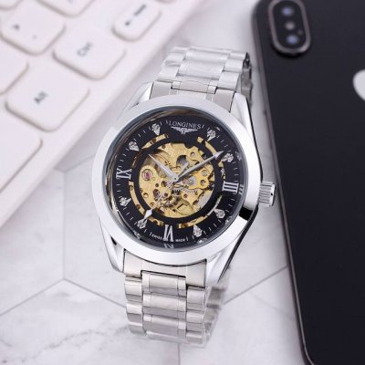 Stainless steel strap with butterfly buckle white: , gold and black at the same