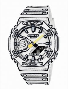 casio Casio Ga-2100Mng New Watch With Comic Hand-Painted Style Casio Two-Dime