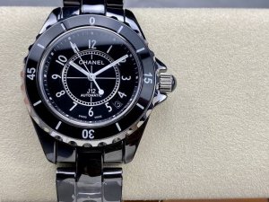 Chanel. J12 ceramic 38mm size, mechanical movement