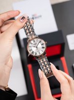 Platinum 360 Tissot T122 latest quartz ultra-thin couple watch, from the corner