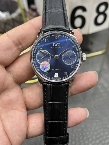 ZF IWC Portuguese Seven Days Series 42mm White Case Blue Face Equipped with Cust