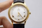 White Leather Steel Band 20 Gold 20 Brand: Omega Series: Classic De Ville Series