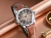 features the same 38mm stainless steel case as the Seamaster Aqua Terra, with a