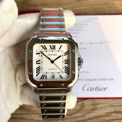 The latest Cartier model, the latest model in the Santos Wssa0018 series, is a t