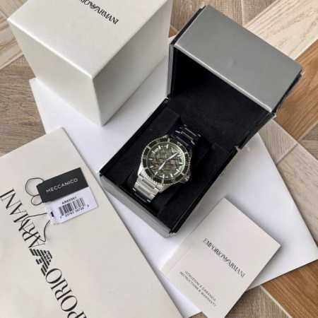 Authentic Armani Men's Mechanical Watch, New Model Ar60061 From The Store, Equip - Click Image to Close
