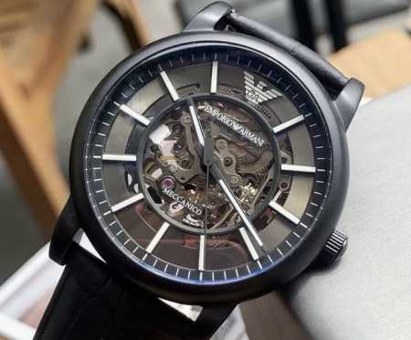 Emporio Armani Armani Black Warrior Series Mechanical Heart Watch Automatic Mech - Click Image to Close