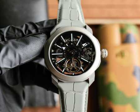 Bvlgari Octo Roma Skeleton Tourbillon Watch, equipped with imported high-end aut - Click Image to Close