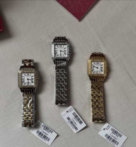 White diamond and gold diamond shipment photos Cartier Cheetah Swiss movement D