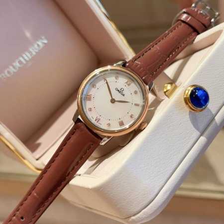 White Gold Omega Third Generation Elegant Ladies' Watch The New Elegant Series C - Click Image to Close
