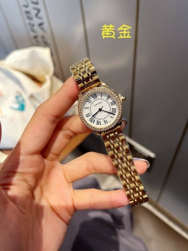 Cartier, new solid steel strap, dial 29mm