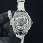 Hb Hublot Hublot Sang Bleu Ii V3 Chronograph Mechanical Model The New Big Bang S