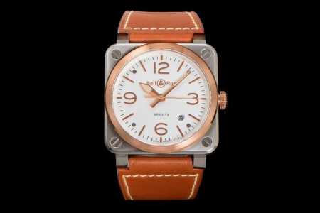 White Gold Brf Bell & Ross Br03-92 Ot5 With super strong Superluminovac3 green - Click Image to Close