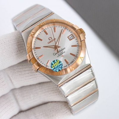 White Shell Gold Shell Diamond 50 Omega Constellation Series 39Mm Ob2 New upgra
