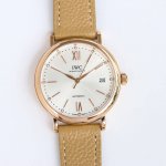 White Gold Iwc Portofino Series - Medium-Sized Watch 37Mm Combining Elegant Nobl