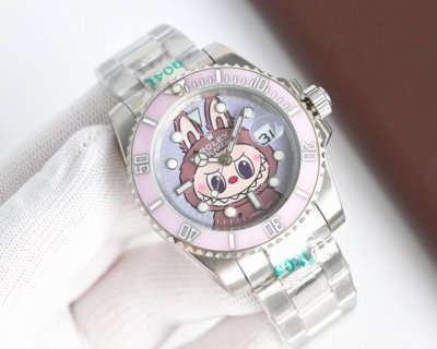 Rolex & Labubu Collaboration "Labubu" Limited Edition. The dial features a multi