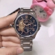 white, gold, Omega nine-wheel automatic sun, moon and star mechanical, 6-digit