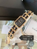 Chanel Premiere watch! 1987, inspired by the vintage sugar cube silhouette of P