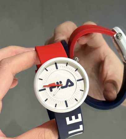 Fila genuine watch, quartz movement, white dial, women's watch, essential for s - Click Image to Close