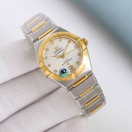 Fifth Generation Omega Constellation 29mm with Diamond Polish! A masterpiece! Or - Click Image to Close