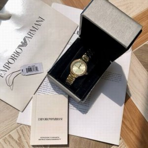 New small gold watch has arrived! Original Armani quartz women's watch, Ar11609