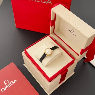 The Omega De Ville Blingbling Diamond Sugar Kaleidoscope Watch has a rare 18.5mm