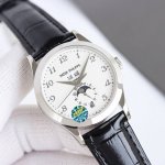 white shell and gold shell Patek Philippe Pp complex function chronograph 5205G