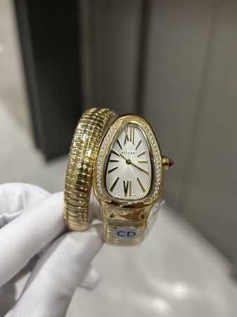 Exclusive Real Shot Bvlgari Serpenti Series Ladies Watch Swiss Quartz Movement P - Click Image to Close