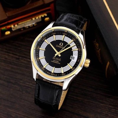 gold: , all black: , Omega De Ville series, casual business men's hot listing,
