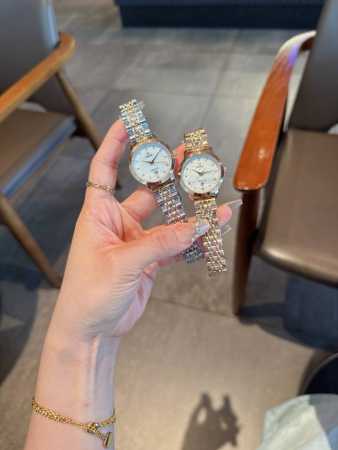 Platinum steel band +20 ceramic +40 Latest Omega women's watch Original importe - Click Image to Close