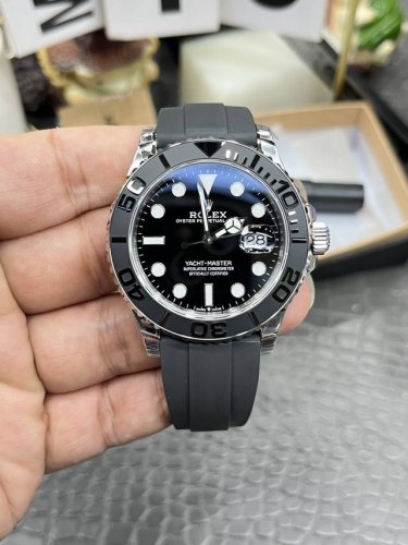 Rolex White Gold Yacht-Master Series 42Mm Integrated Automatic Mechanical