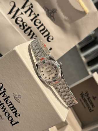 Rolex Datejust Classic Women's Watch with Diamond Strap - Original Buckle, Impo - Click Image to Close