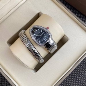 Bulgari Classic Snake Watch, Size 35Mm, Exquisite Workmanship, Interchangeable W