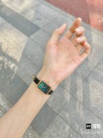8mm wide Hermes bracelet black white red orange full