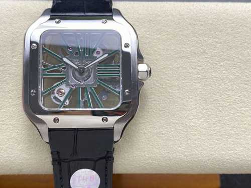 Thb Cartier Santos Hollow Leather Belt Series Parameters Are Synchronized With T
