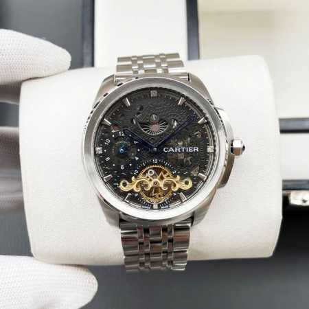 Uniform Price Cartier-Cartier Boutique Men's Watch Noble And Gentlemanly Style H - Click Image to Close