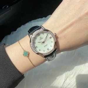 Omega Omega Flower Goddess Essential, Watch Features Double Sapphire Crystal Gla