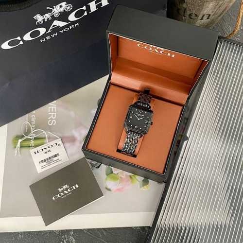 Newest arrival! Original Coach women's small square watch, the design gives the