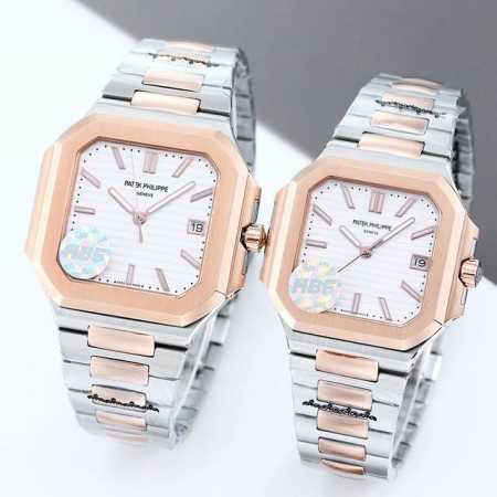 white case, rose case 2150 Hbf Factory Patek Philippe time-stop seconds, thickn - Click Image to Close