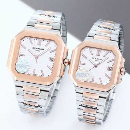 white case, rose case 2150 Hbf Factory Patek Philippe time-stop seconds, thickn