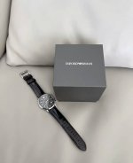 Emporio Armani Armani Black Warrior series leather belt watch
