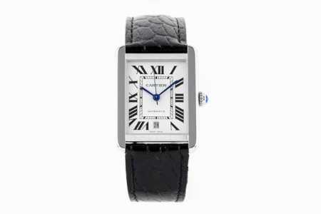 A8Factory Cartier Tank Series Mechanical Steel Case with Strap: Wsta0029, Steel - Click Image to Close