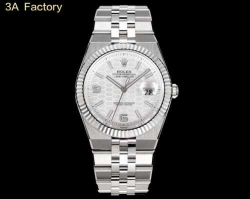 A, Rolex's new Land-Dweller, launched in 2025, features an integrated bracelet d