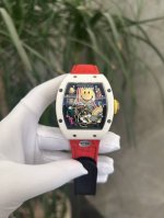 Exclusive Real Shot Richard Miller Automatic Mechanical Watch Replica Smiley Ser