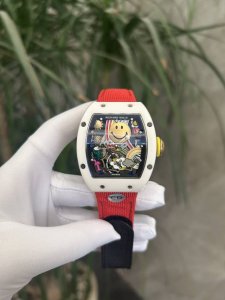 Exclusive Real Shot Richard Miller Automatic Mechanical Watch Replica Smiley Ser
